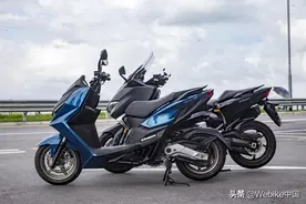 试驾光阳踏板摩托车KRV180图片