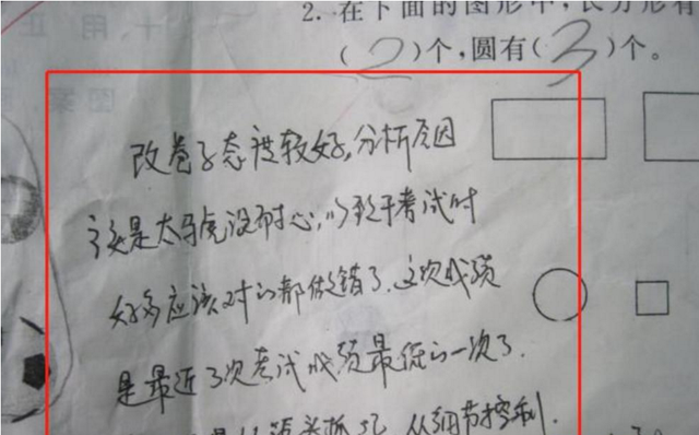 语文试卷家长签字评语（试卷上家长的用心签名）