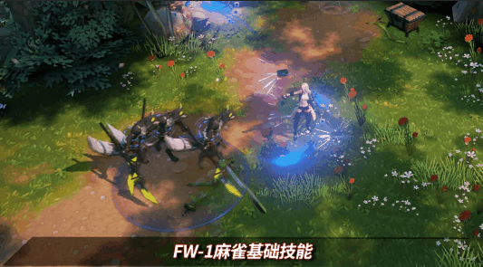俯视角DNF动作端游，《超激斗梦境》女大枪芙兰基础技能介绍