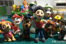 超轻粘土：《汪汪队立大功》儿童玩具手工 关注有详细制作教程图片