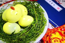 三月三春日野菜少不了，荠菜煮鸡蛋，阳春三月的那一抹清爽翠绿图片