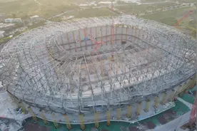 14000吨钢结构！中建八局重庆龙兴足球场“硬核”亮相图片