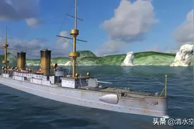 清朝“海圻号”巡洋舰大清王朝的最后荣光，最后以自沉而消失图片