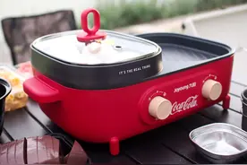 九阳涮烤一体锅体验：可口可乐联名款，户外露营也能用图片
