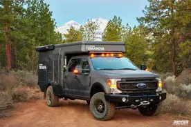 皮卡升顶房车的另一种思路！360°全景视野，办公/住人简直太舒适图片