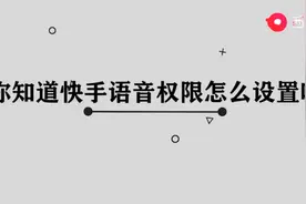 快手语音权限怎么设置图片