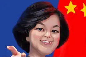 【中国肖像漫画家在线】中国报春花/外交人物/华春莹/漫像图片