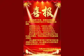 宝鸡市店子街中学2020年中考喜报图片