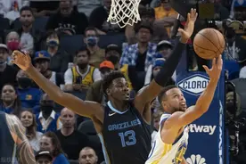 库里最近三场末节11中0，灰熊和莫兰特送给勇士赛季首败图片