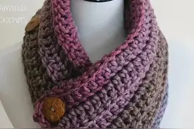 冬天脖子也是暖暖的！多款棒针编织的护脖围巾，喜欢的可仿图片