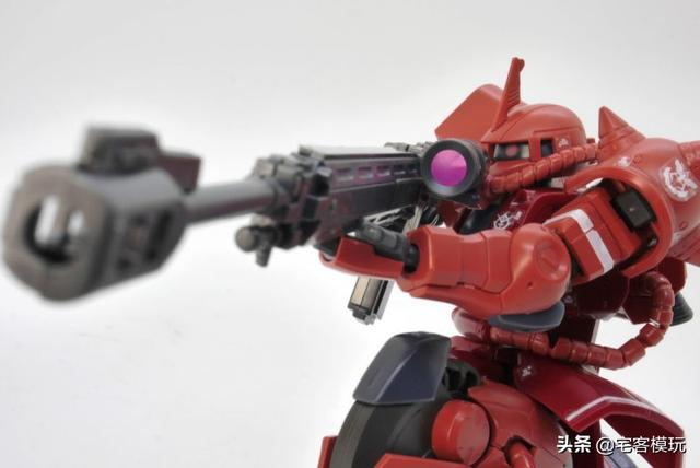 模玩测评：转11区测评系列 HG GTO 夏亚专用扎古II 红色彗星Ver.