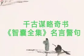 千古谋略奇书《智囊全集》名言警句，只读一遍也受益匪浅！图片