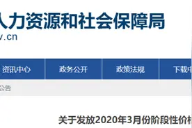 关于发放2020年3月份阶段性价格临时补贴的通知图片