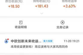 四支蚂蚁基金的收益对比图片