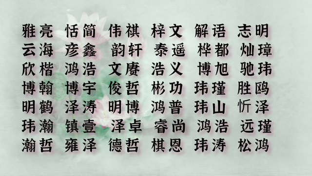 2020年起名大全：126个唐诗男孩名精选，个个阳光大气