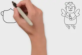 儿童简笔画：漂亮的小天使仙女视频封面