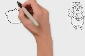 儿童简笔画：漂亮的小天使仙女视频封面