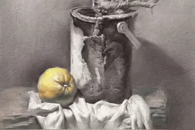 静物素描范画图片