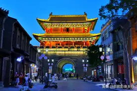 河南省鹤壁市浚县古城夜景摄影赏析图片
