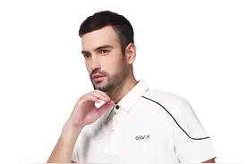 GLVX高尔夫男短袖 服装T恤 翻领球衣 Polo衫 春夏 GLD1A3W1 白色图片