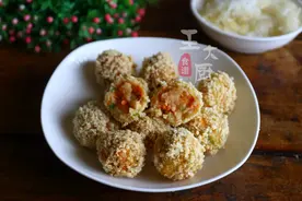 好吃的香酥鸡肉丸，大厨手把手教你做，一口一个外焦里嫩，太香了图片