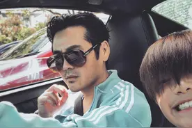 曹格儿子近照曝光，12岁已长胡子显成熟沧桑，颜值高撞脸千玺？图片