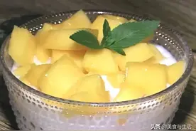 香气浓郁入口嫩滑，芒果双皮奶，简单制作，孩子最爱图片