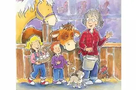 中英文双语绘本故事《Morning on the Farm》农场的早晨图片