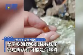 5万个海螺才出一颗珠！女子吃到罕见海螺珠，价值究竟有多高？图片