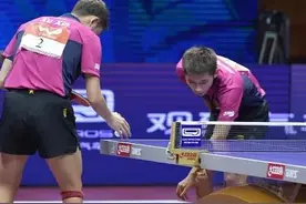 乒乓球运动员双打时常见的四种基本手势图片