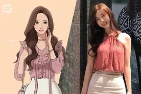 韩漫画家cos自己作品的女主，被称比漫画里更好看图片