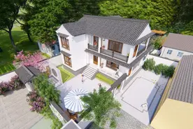 乡村自建房｜云南业主46W打造13.5m×12.8m中式别墅图片