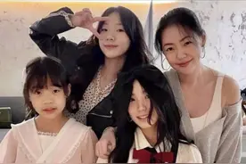 小s透露大s近况，回应怀四胎！带三个女儿拍广告，谁颜值最高？图片