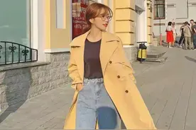 大衣+喇叭裤，适合小个子女生的穿搭技巧图片