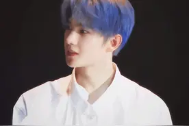 ི中韩男爱豆蓝色系头发，神仙颜值ྀ图片