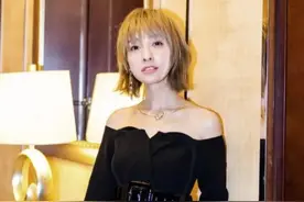 吴昕时尚“翻车”现场，金色短发太显老，瘦脱相已经撑不起衣服！图片