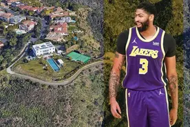 3200万美元！浓眉已在洛杉矶贷款买下新豪宅，配备篮球场+游泳池图片