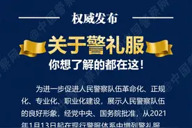 警礼服到底长啥样？一图看懂！图片