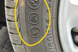 轮胎侧面的这几个图案是什么意思图片