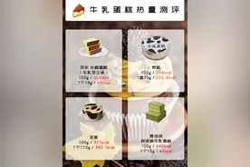 牛乳蛋糕热量测评图片