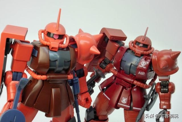 模玩测评：转11区测评系列 HG GTO 夏亚专用扎古II 红色彗星Ver.