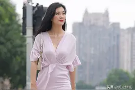 冷艳美女穿搭白纱裙，又清纯又高冷，无领短裙秒变港风美女图片