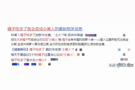 大量吃橘子会变成"小黄人"?图片