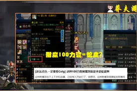 DNF：100力智=蛇皮？武器附魔成焦点，真假面板帝难分虚实图片