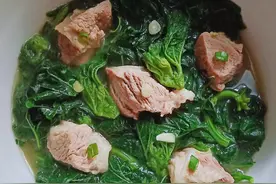 古代的百菜之主是什么菜？冬寒菜降价了，炖肉配蘸水润滑可口图片