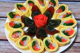 年夜饭，送你一道“花开富贵”，好吃好看又营养，寓意吉祥富贵图片