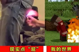 我的世界VS现实世界，6张图引爆你的笑点，开局就高能图片