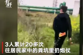 3男子为寻刺激炸粪坑20多次，兴奋拍视频留念图片