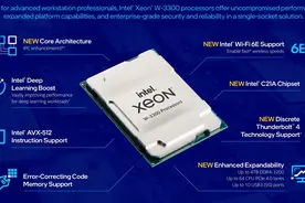英特尔发布至强 Xeon W-3300 系列服务器处理器：最高 38 核图片
