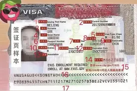 一张图教你读懂美国签证图片